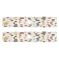 thumbnail image 2 of Colorful Art Shapes Pattern Single Compact Faucet Drying Pad 14.7x5.4in Absorbent Mat for Small Sinks, Vanity Countertops, 2 of 10