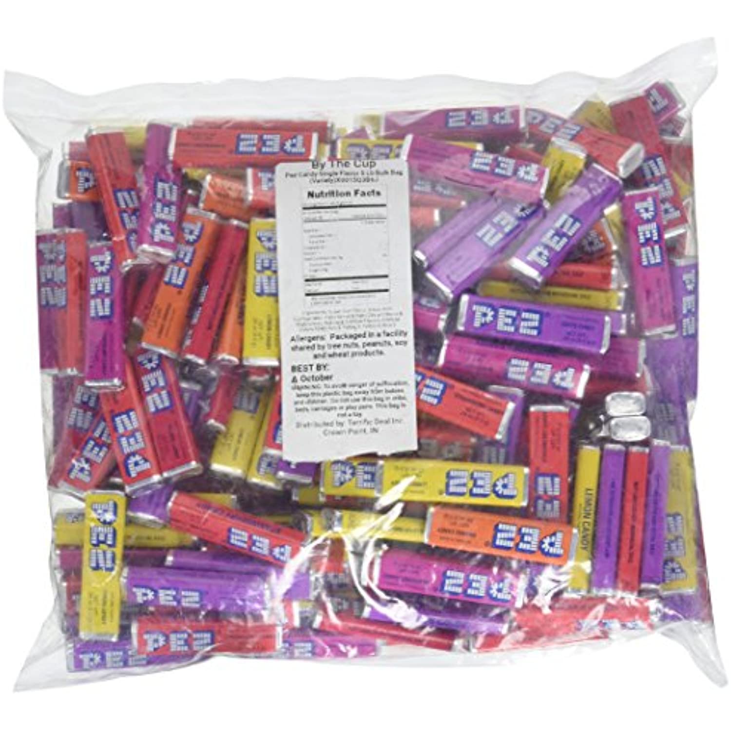 Pez Candy Single Flavor 5 Lb Bulk Bag (Variety)