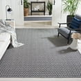 thumbnail image 3 of SAFAVIEH Montauk Corrine Geometric Cotton Area Rug, Ivory/Black, 3' x 5', 3 of 6