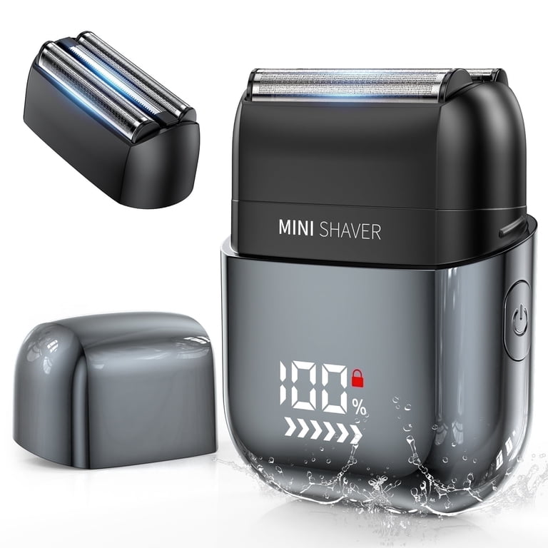 NEXPURE, Electric Razor for Men, Blue, 2.36x1.2x3.34in, Waterproof