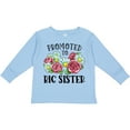 thumbnail image 3 of Inktastic Promoted to Big Sister with Flowers Girls Long Sleeve Toddler T-Shirt, 3 of 5