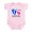 Petal Pink, variant on CafePress - Little Sister Baby Footprints Infant Bodysuit - Baby Light Bodysuit, Size Newborn - 24 Months