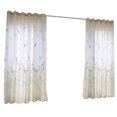 thumbnail image 3 of VONKY Window Curtain Reed Wood Grain Printed Semi Blackout Drape for UV Protection Living Bedroom, Beige, 3 of 9