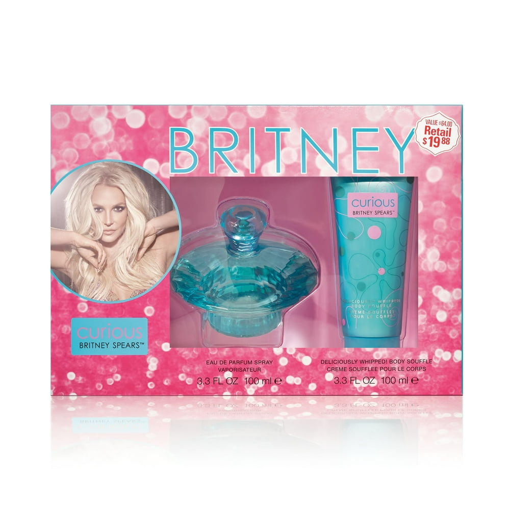 Britney Spears Curious Fragrance and Body Lotion Gift Set for Women, 2