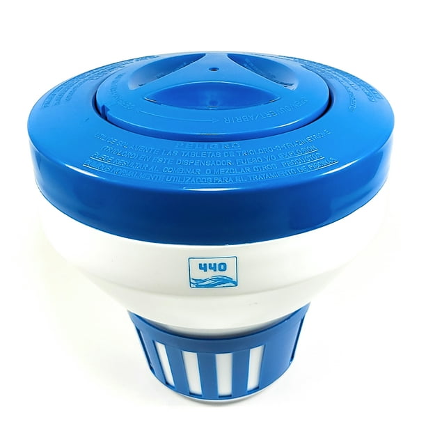 440 Pool Chlorine Floater Dispenser, Up to 5 Pieces 3" Chlorine Tabs