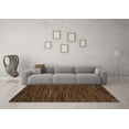 thumbnail image 3 of Ahgly Company Indoor Round Oriental Brown Modern Area Rugs, 5' Round, 3 of 4