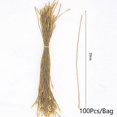 thumbnail image 3 of 100pcs Christmas Locket Rope Christmas Tree Christmas Ball Tag Tool Accessories Bullets Gold, 3 of 5