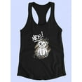 thumbnail image 3 of Nice Bear Grunge Style Racerback Tank Women -Image by Shutterstock, Female Medium, 3 of 4