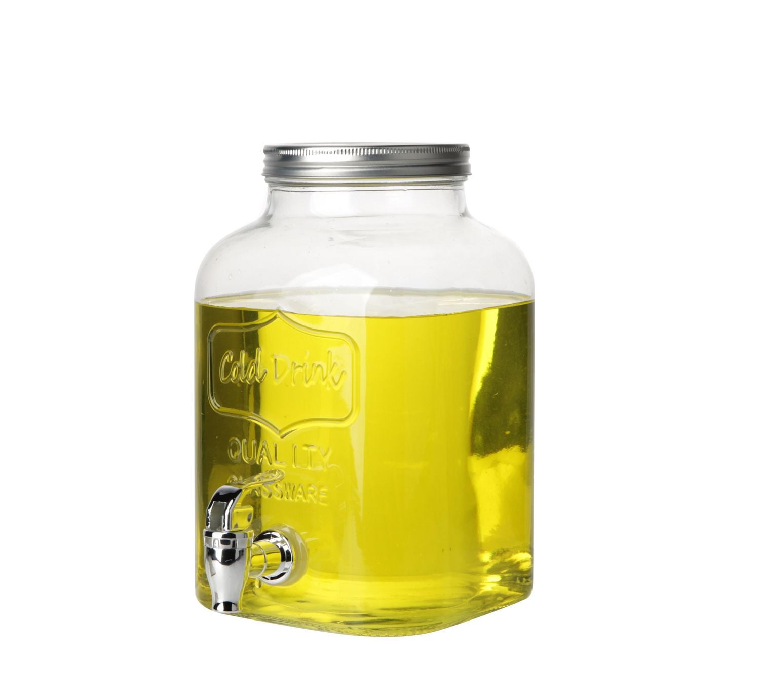 Hometrends Mason Glass Dispenser,1 Gallon,1 Piece