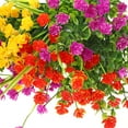 thumbnail image 3 of 36 Bundles Artificial Flowers Outdoor, UV Resistant Faux Artificial Plants Shrubs Flower Bulk for Hanging Planter Porch Window Home Wedding Spring Summer Decor (Bright Colors), 3 of 5