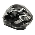 thumbnail image 1 of Motorbike Helmet, Modern Breathable Racing Helmet Aerodynamic Flip Up Type Spoiler Comfortable Lining  for Scooter for Riders White XL, 1 of 7