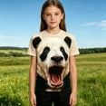 thumbnail image 4 of 3D Pattern Print T-Shirt for Boys Funny Animal's Shock Face Full Print Shorts Sleeve Tees Crew Neck Summer Tops, 4 of 5