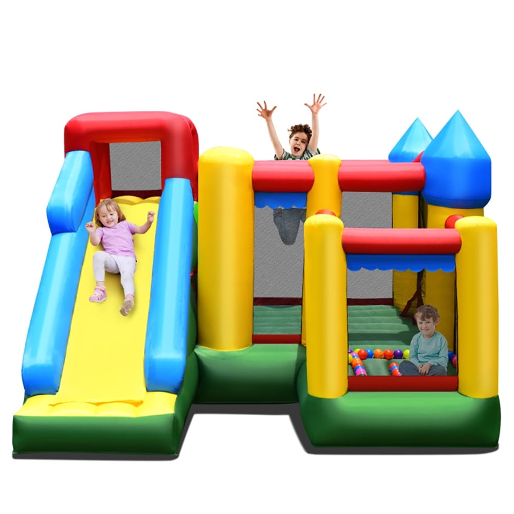 Aimee Lii Inflatable Bounce House with Balls and Super Slide, Kids Bounce House for 5-10