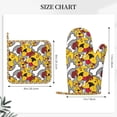 thumbnail image 3 of Honeii Cute Dog patten Oven Mitts and Pot Holders Sets, Baker Oven Mitts, Mittens for Kitchen Decor, Baking Lover over Gloves Gifts, 3 of 7