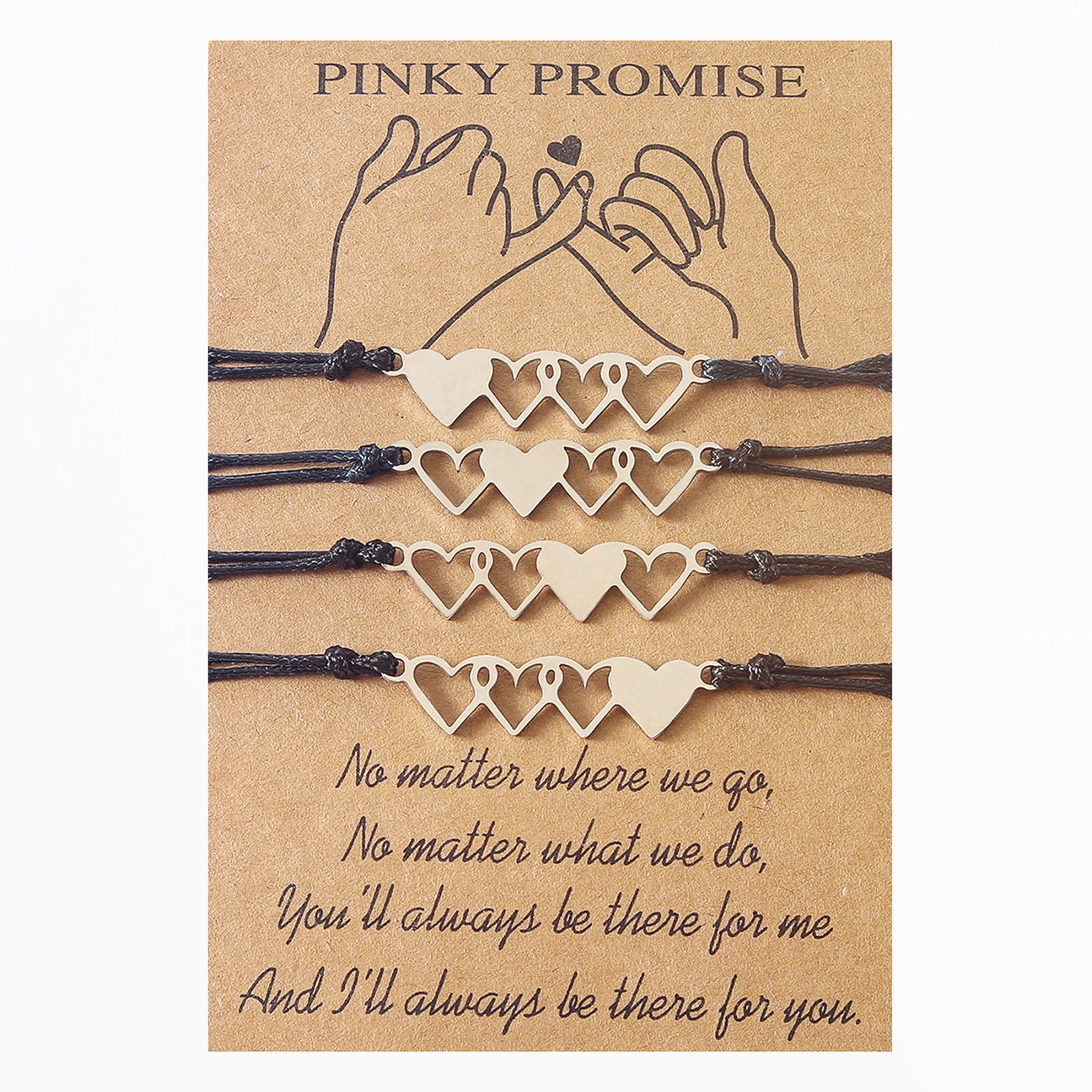 Husband & Wife Pinky Promise Wish Bracelet Set – Mudita Bracelets