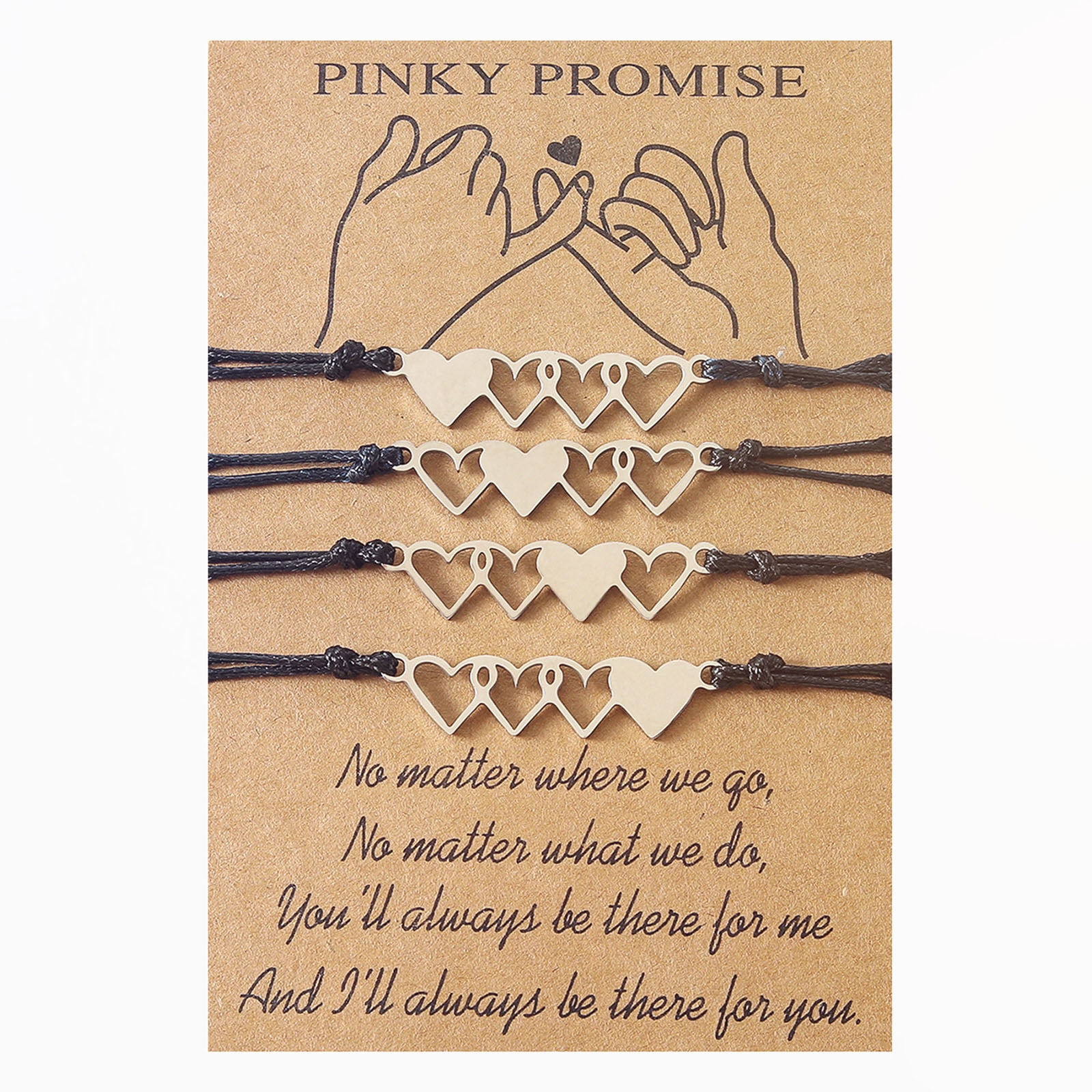 Pinky promise friendship bracelet discount