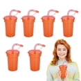 thumbnail image 3 of Portable Drink Cups, Stackable Outdoor Travel Cups, Party Drink Cups with Straw, Lid, Dishwasher Safe Water Cups for Picnic, Work, 3 of 8