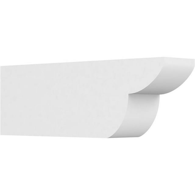 Ekena Millwork RFTP05X08X24CRE 8 x 5 x 24 in. Qualité Architecturale Standard Queue de Chevron PVC