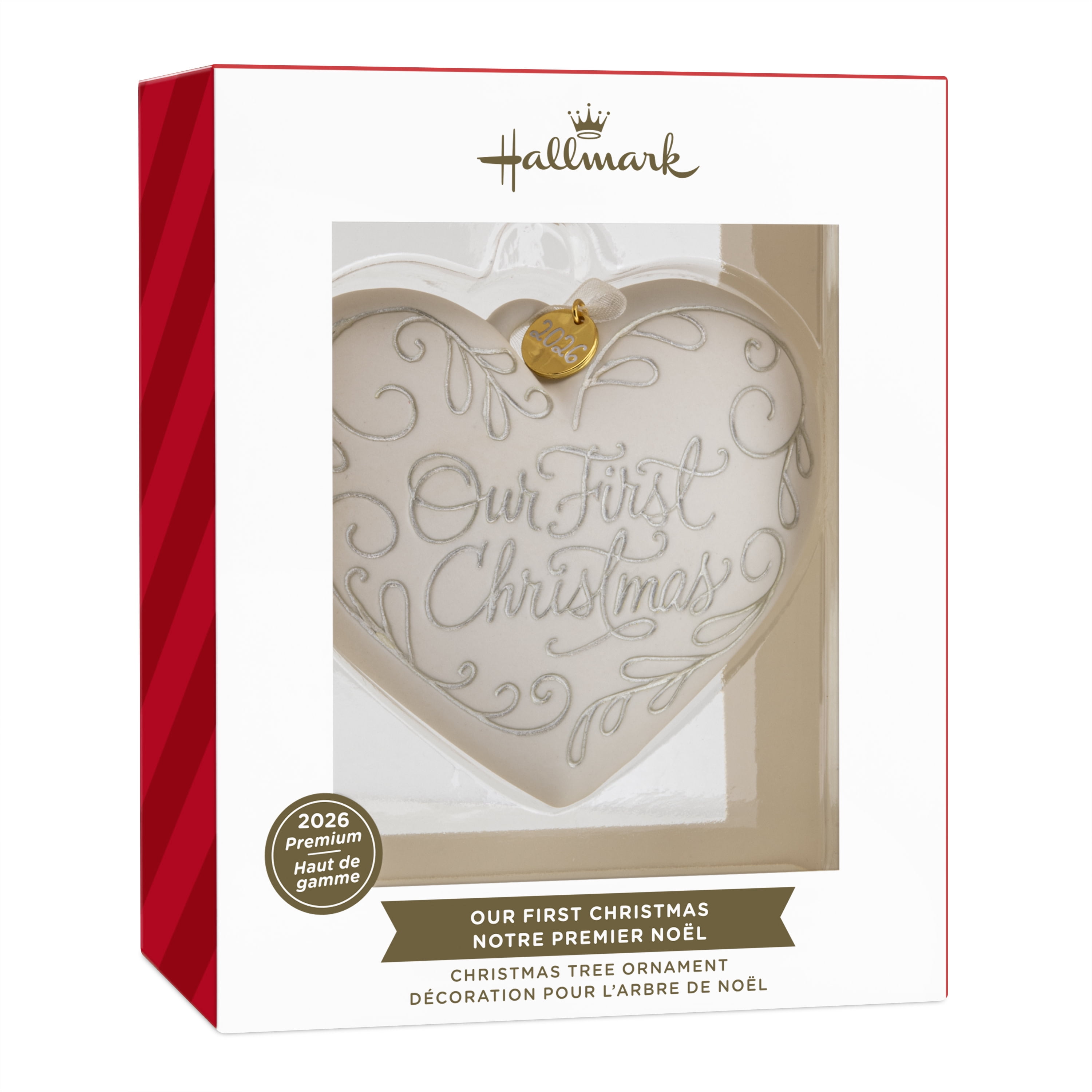 Hallmark Christmas Ornament (First Christmas Heart 2026, Metal), 1 Count