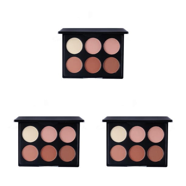 Seitruly Kit de contorno facial Práctico para principiantes Dulce regalo Corrector Mujeres Accesorios Cepillo Paleta de crema Tipo 2 Type1 NO1