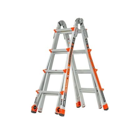 Little Giant Revolution, Model 17 - Type IA -300 lbs rated, aluminum articulating ladder with trestle