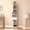 White, variant on NEWSENDY Modern Home Office Computer Desk with 4-Tier Storage Shelves,Study Desk Writing Table with Bookshelf, Compact Computer Workstation for Home & Office, Space-Saving Design