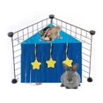 thumbnail image 3 of Koszal Pet Hidden House Delicate Star Pattern Felt Cloth Small Animal Corner Hideout for Ferrets, 3 of 8