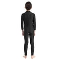 thumbnail image 3 of Eandarui Girls Kids Mock Neck Full Length One Piece Unitard Gymnastics Dance Leotard Jumpsuit Black 5-6, 3 of 7
