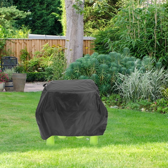 WEUVEB Water Table Cover Black 210D Oxford Snug Fit for Home Sun Rain Snow Wind Dirt Protection