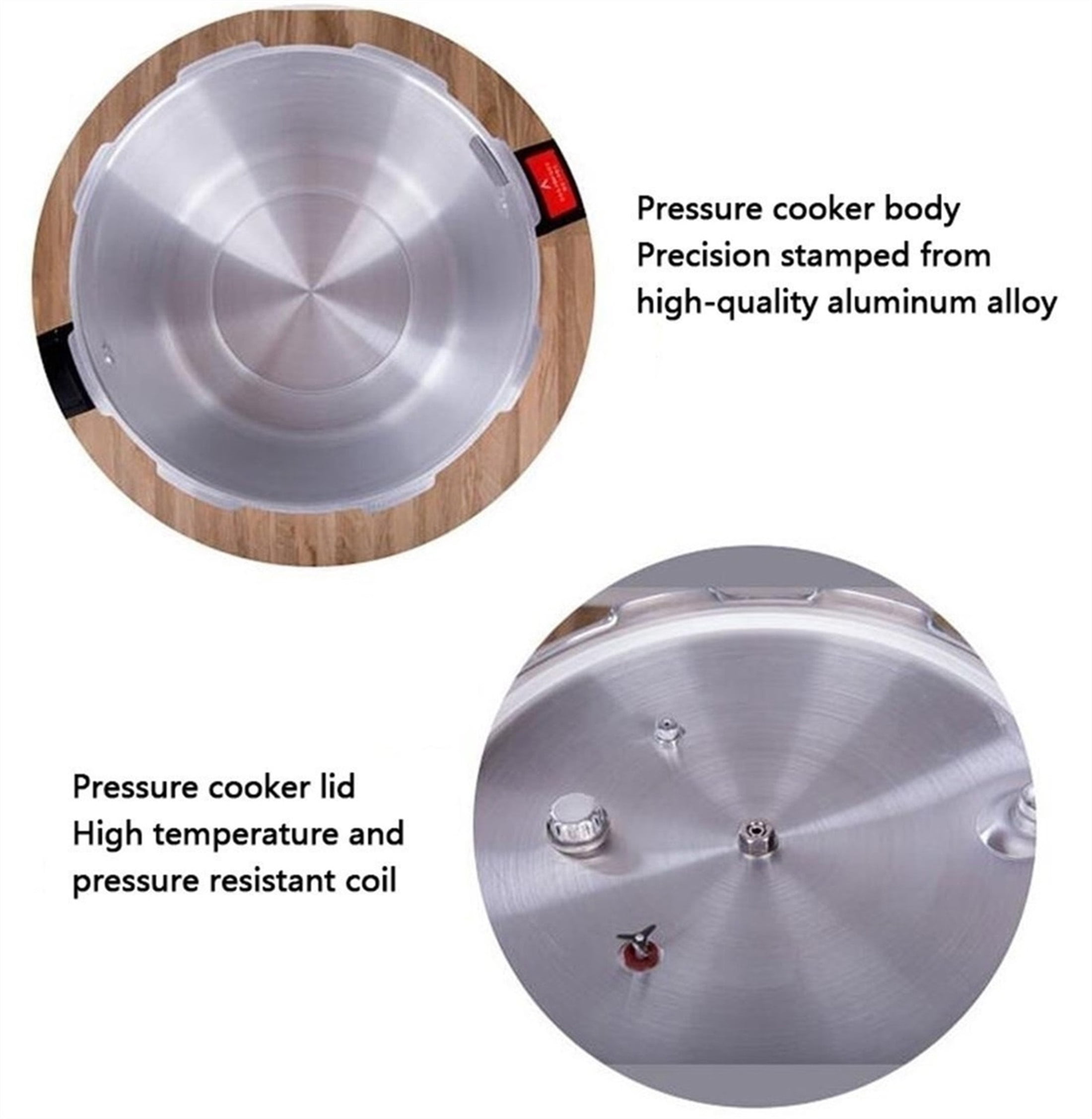 GHKWXUE 15quart High capacity pressure cookers with cooking rack canning  canner gauge Explosion proof safety valve Extra-large size great for big