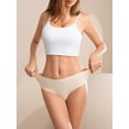 thumbnail image 3 of Buankoxy 6 Pack Seamless Underwear for Women No Show Bikini Panties Silky Hipster Briefs, Sizes 5-8, 3 of 6