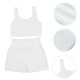 thumbnail image 3 of Mujer Ropa de entrenamiento Midriff Chaleco Cómodo Pantalones cortos de cintura alta Ropa de yoga HOMEMAXS MX10509014, 3 of 6