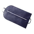 thumbnail image 2 of Foldable Travel Garment Bag for Suits & Dresses Breathable Non Woven Fabric,60x100cm (23.6x39.4in) Black Blue Gray 2 Carry Handles,Zipper,Closet Storage & Travel Suit Cover, 2 of 7