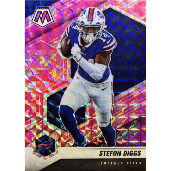 2021 Panini Mosaic Prizm Stefon Diggs #29 Pink Buffalo Bills Football Card Buffalo Bills NFL Football Trading Card