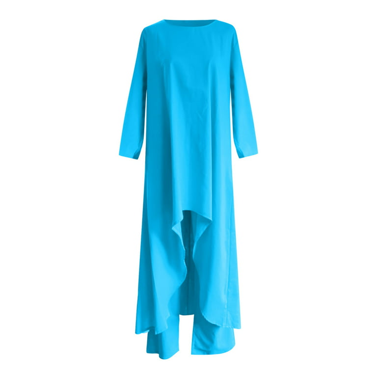 MKM Designs Women Top sz M Blue Geometric Short Sleeve Cinched