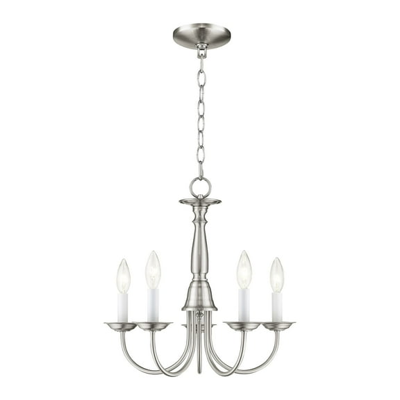 Livex Lighting Chandelier in Brushed Nickel