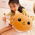 thumbnail image 4 of Long Happy Cat Plush Pillow,Stuffed Animals Cat Pillow Cute Sleeping Throw Pillow,Soft Body Pillow Doll Toy Gift for Girlfriend Kids (Brown,20in/50cm), 4 of 5