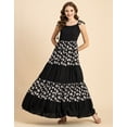 thumbnail image 2 of Moomaya Printed Tiered Dress For Women, Strap Shoulder Maxi, Vacation Dress, 2 of 9