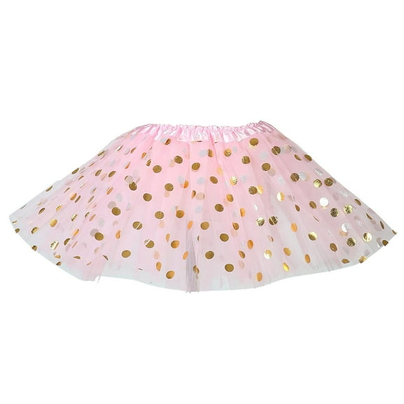 Staki Rainbow Tutu Girls Sequin Skirt Kids Sparkly Skirt Girls Metallic Skirt Girls Tinsel Skirt Girls Tulle Skirt(Pink,9-11 Yesrs)