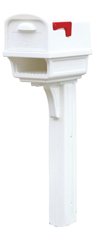 Mailbox Post Combination Heavy Duty Double Walled Polymer Plastic Gibraltar