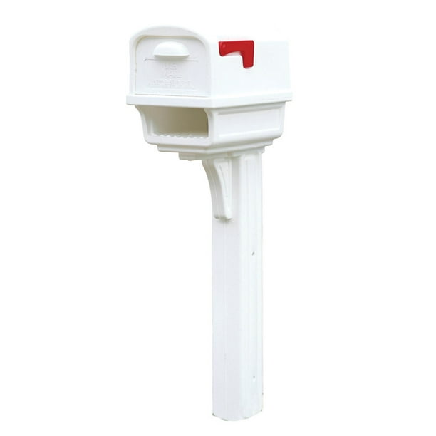 Gibraltar Mailboxes Gentry Large Capacity Plastic White AllinOne