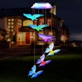 thumbnail image 5 of Qoosea Solar Wind Chimes, Colorful Butterfly Wind Chime Lights for Outdoor Decor Hanging Garden Decor, Birthday Gifts Valentines Day Mothers Day, 5 of 11