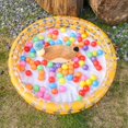 thumbnail image 2 of Bamboohart Piscine Gonflable à 2 Anneaux de 90 Cm/35,43 Po pour l'Intérieur, Fosse à Balles Océan, Piscine de Rangement pour Jouets, Parfaite pour une Utilisation Intérieure, Matériau PVC durable, 2 of 5