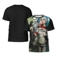 thumbnail image 7 of Suicide Squad Joker Harley Quinn T-Shirt for Men Novelty 3D Pritneted Casual Short Sleeve Tees Shirt Summer Street T Shirt Top, 7 of 7