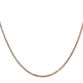 thumbnail image 3 of Auriga 14K Rose Gold 1.3 mm Box Link Chain Necklace for Women 22", 3 of 6
