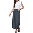 thumbnail image 2 of INSPIRE CHIC Women's Business Pencil Skirt High Waist 2026 Casual Work Long Skirts S Dark Grey, 2 of 5