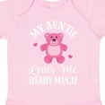 thumbnail image 4 of Inktastic My Auntie Loves Me Girls Bear Girls Baby Bodysuit, 4 of 5