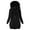 Black, variant on Patlollav Women Zipper Coat Pockets Versatile Long Sleeve Hooded Casual Outwear Jackets