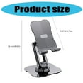 thumbnail image 3 of 360 Degree Rotating Cellphone Holder Foldable Tablet Cradle Angles Height Adjustable Tabletop Phone Support, 3 of 8