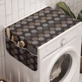 thumbnail image 1 of Abstract Washing Machine Organizer, Polka Dots Forming Bigger Circles Molecular Science Style Geometric, Anti-slip Fabric Top Cover for Washer and Dryer, Taupe and Multicolor, by Ambesonne, 1 of 1